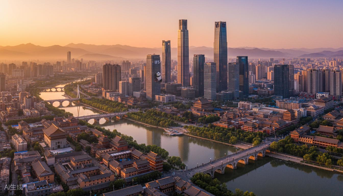 Chengdu city view
